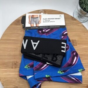 New AMERICAN EAGLE Flex Boxer Brief 6" Inseam Sz XS Rare Discontinued Eggplant